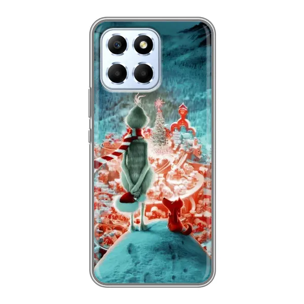 Чехол с рисунком «Новогодний Гринч» для Huawei Honor X6 Чехол с рисунком «Новогодний Гринч» для Huawei Honor X6