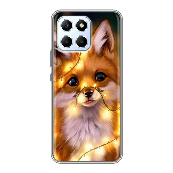 Чехол с рисунком «Новогодний лисенок» для Huawei Honor X6 Чехол с рисунком «Новогодний лисенок» для Huawei Honor X6