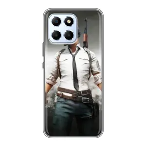 Силиконовый чехол с картинкой "Герой Pubg" на Huawei Honor X6 (Пабг)