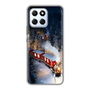 Силиконовый бампер на рождество для Huawei Honor X6 (Поезд)