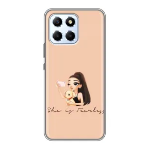 Силіконовый Чохол на Huawei Honor X6 з картинкой Модных девушек (З собакою)