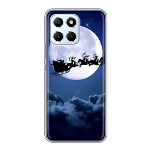 Чехол Санта Клаус для Huawei Honor X6 (Санта - луна)