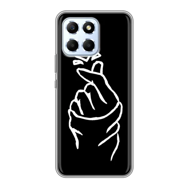Чехол с рисунком «Сердце на черном» для Huawei Honor X6 Чехол с рисунком «Сердце на черном» для Huawei Honor X6