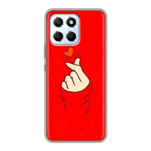 Чехлы (Знак сердечка) на Huawei Honor X6 (Сердце на красном)