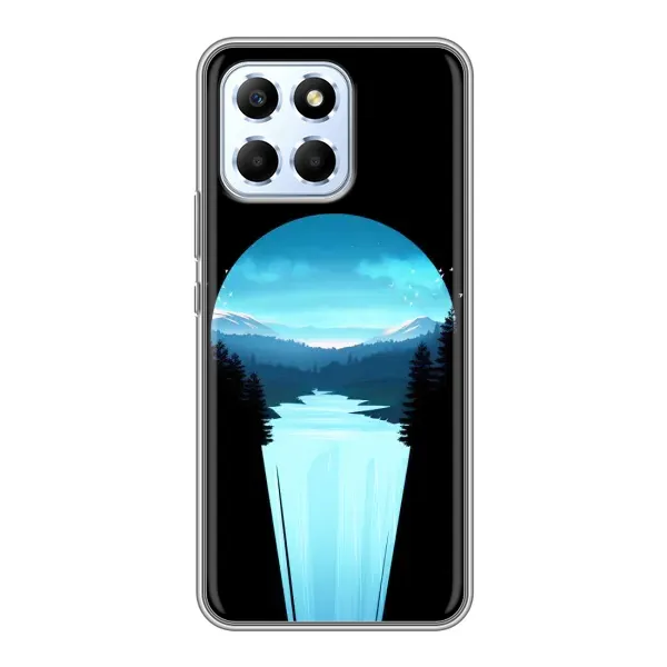 Чехол с рисунком «Синий Водопад» для Huawei Honor X6