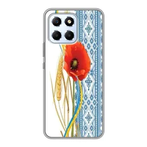 Силиконовый Чехол на Huawei Honor X6 с картинкой Вышиванки (Вышиванка с цветком)