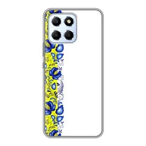Силиконовый Чехол на Huawei Honor X6 с картинкой Вышиванки (Желто-синяя вышиванка)