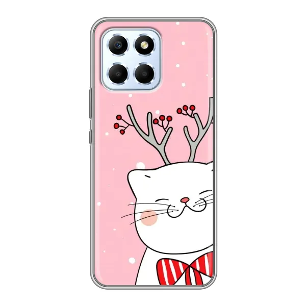 Чехол с рисунком «Зимний кот» для Huawei Honor X6 Чехол с рисунком «Зимний кот» для Huawei Honor X6