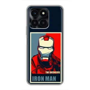 Чехол Супергерой Железный человек на Huawei Honor X6a (Art Iron man)