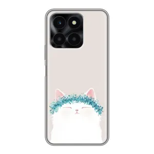 Чохол на тематику: Коти для Huawei Honor X6a (Білий котик)