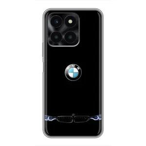 Силіконовий бампер з картинкою машини на Huawei Honor X6a (Чорний BMW)