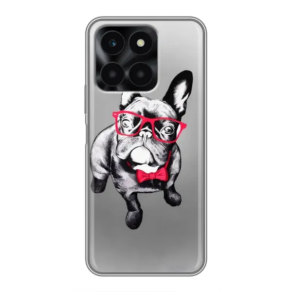 Чехол с рисунком «Бульдог в очках» для Huawei Honor X6a Чехол с рисунком «Бульдог в очках» для Huawei Honor X6a