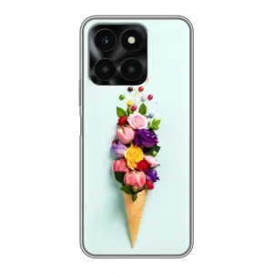 Чохли з тематикою "КВІТИ" на Huawei Honor X6a (Квітка-морозиво)