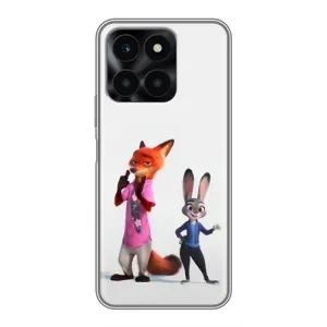 Силиконовый чехол с принтом Зоотрополіс для Huawei Honor X6a (Джуди и Ник)