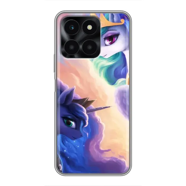 Чехол с рисунком «Единорожки на тучках» для Huawei Honor X6a Чехол с рисунком «Единорожки на тучках» для Huawei Honor X6a