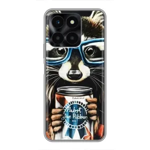 Силіконовий Чохол з Энотами на Huawei Honor X6a (Єнот в окулярах)