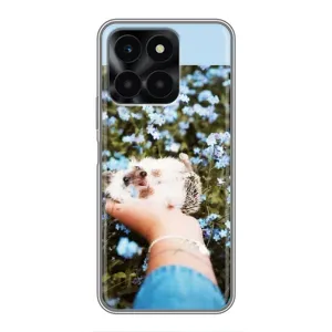 Чохли з зображенням різних тварин на Huawei Honor X6a (Їжачок в руці)