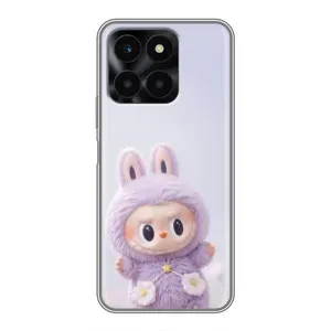 Чехол с принтом Лабубу для Huawei Honor X6a (Фиолетовый Лабубу)