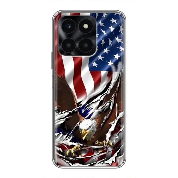 Чехол с рисунком «Флаг USA» для Huawei Honor X6a