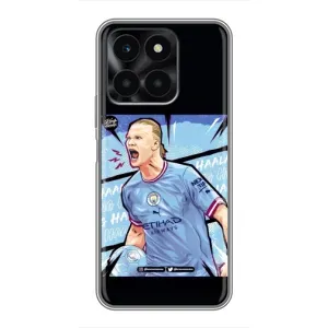 Чехлы с принтом для Huawei Honor X6a Футболист (гол Эрлинг Холланд)