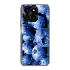 Чехол с изображением вкусной еды для Huawei Honor X6a (Голубика)