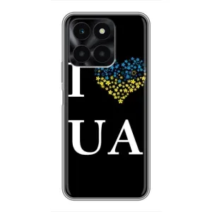 Силиконовый Чехол на Huawei Honor X6a (Я-Украина) (I Love UA)