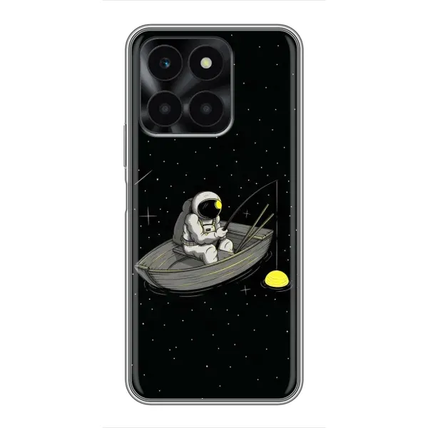 Чехол с рисунком «Космонавт на рыбалке» для Huawei Honor X6a Чехол с рисунком «Космонавт на рыбалке» для Huawei Honor X6a