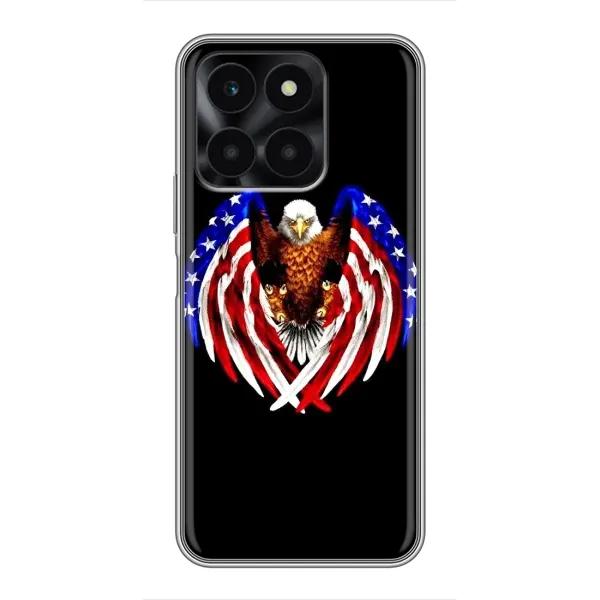 Чехол с рисунком «Крылья США» для Huawei Honor X6a