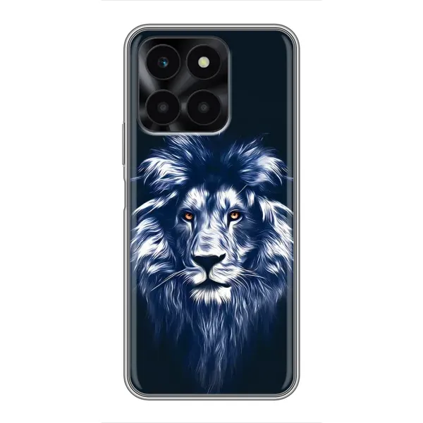 Чехол с рисунком «Лев - синий» для Huawei Honor X6a Чехол с рисунком «Лев - синий» для Huawei Honor X6a