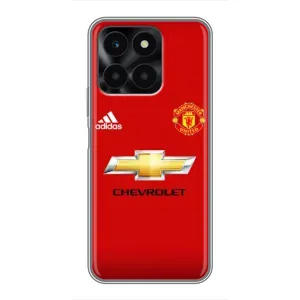 Силиконовые Чехлы принт Футбол на Huawei Honor X6a (Man United)