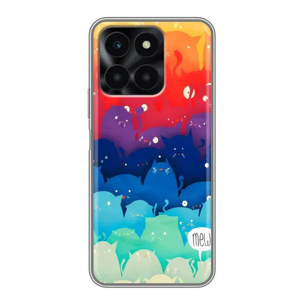 Чехол с рисунком «Mew» для Huawei Honor X6a