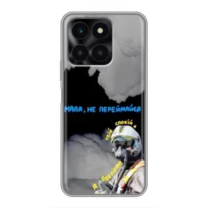 Чехол с Украинской символикой на Хуавей Хонор X6a (Призрак Киева)