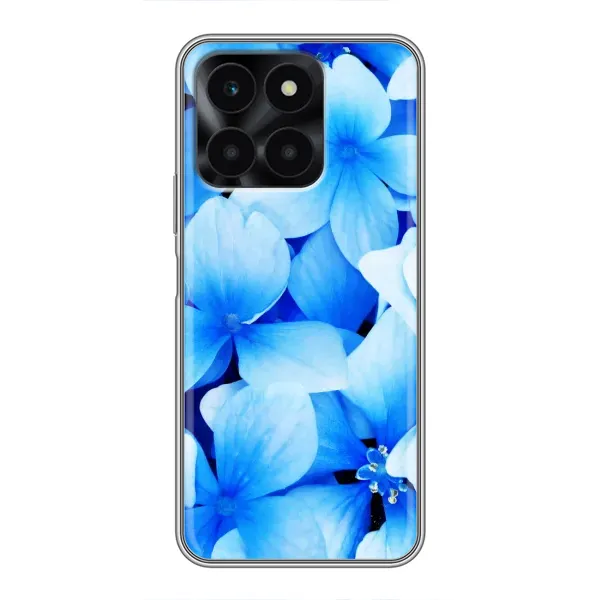Чехол с рисунком «Синие цветы» для Huawei Honor X6a Чехол с рисунком «Синие цветы» для Huawei Honor X6a