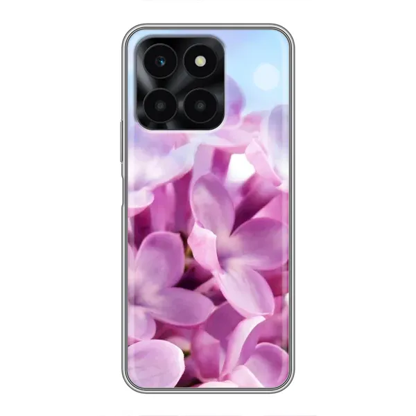 Чехол с рисунком «Сиреневые цветы» для Huawei Honor X6a Чехол с рисунком «Сиреневые цветы» для Huawei Honor X6a