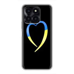 Силиконовый Чехол на Huawei Honor X6a (Я-Украина) (Украинское сердце)