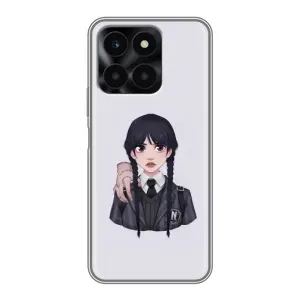 Чехлы с принтом Уэнсдей на Huawei Honor X6a (Вещь Венсдей)