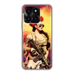 ЗСУ Чехлы (TPU) для Huawei Honor X6a (Женщина солдат)