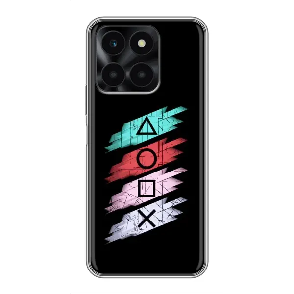 Чехол с рисунком «Значки Sony» для Huawei Honor X6a Чехол с рисунком «Значки Sony» для Huawei Honor X6a
