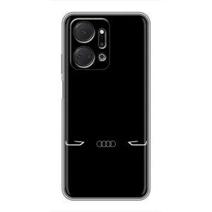 Силіконовий бампер з картинкою машини на Huawei Honor X7a (Сілует Audi)
