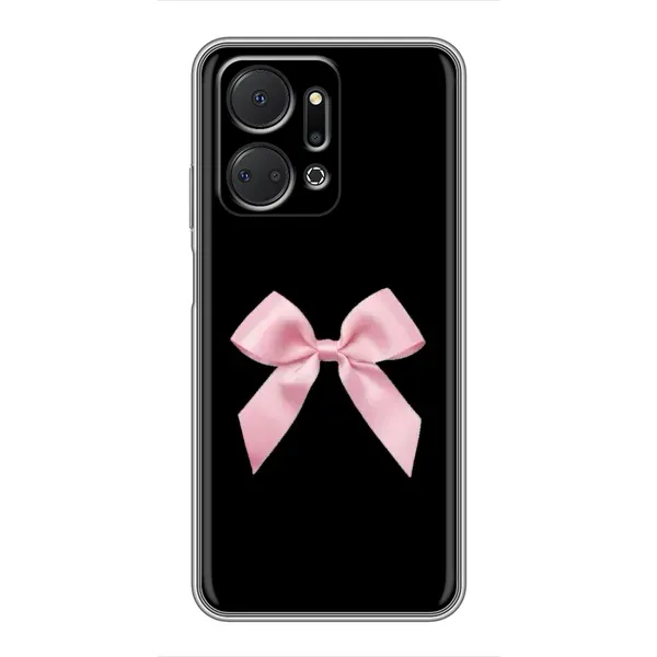 Чехол с рисунком «Бант на черном» для Huawei Honor X7a Чехол с рисунком «Бант на черном» для Huawei Honor X7a