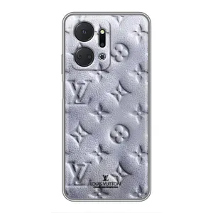 Текстурный Чехол Louis Vuitton для Хуавей Хонор X7a (Белый ЛВ)
