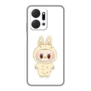 Чохол з принтом Лабубу для Huawei Honor X7a (Бежевий Лабубу)