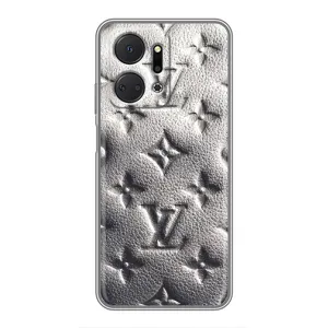 Текстурный Чехол Louis Vuitton для Хуавей Хонор X7a (Бежевый ЛВ)