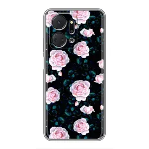 Чохли з принтом Троянд для Huawei Honor X7a (Чайні троянди)