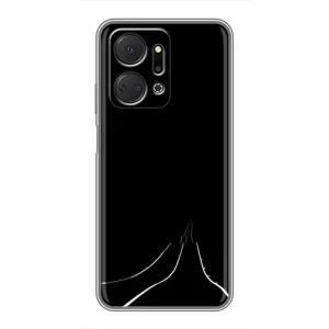 Чехол с картинками на черном фоне для Huawei Honor X7a (Дорога)