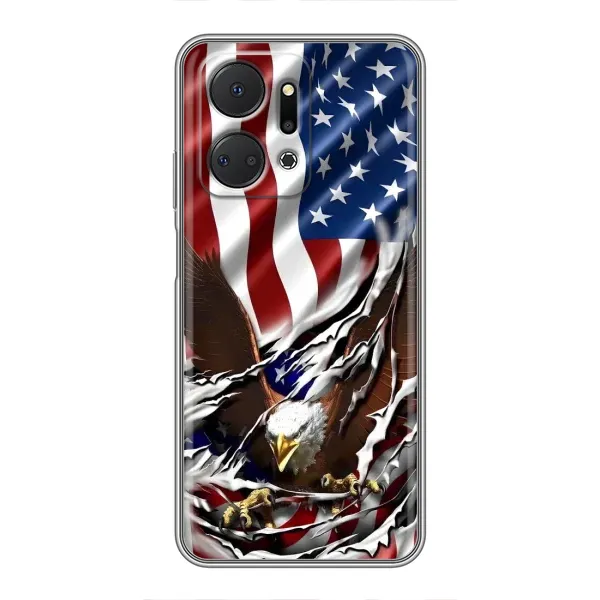 Чехол с рисунком «Флаг USA» для Huawei Honor X7a Чехол с рисунком «Флаг USA» для Huawei Honor X7a
