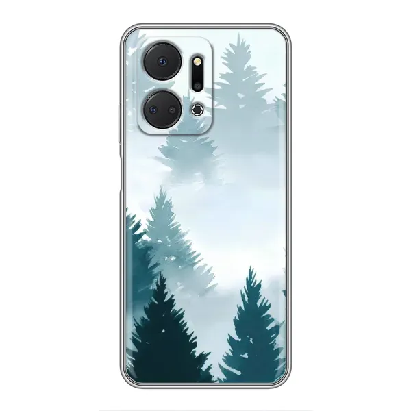 Чехол с рисунком «Горный лес» для Huawei Honor X7a