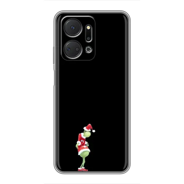 Чехол с рисунком «Гринч на чорном» для Huawei Honor X7a Чехол с рисунком «Гринч на чорном» для Huawei Honor X7a
