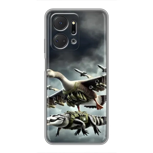 Чехол с рисунком «Гусини и крокодило» для Huawei Honor X7a Чехол с рисунком «Гусини и крокодило» для Huawei Honor X7a