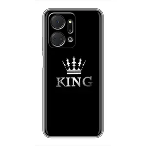 Чехол (Корона на чёрном фоне) для Хуавей Хонор X7a (KING)